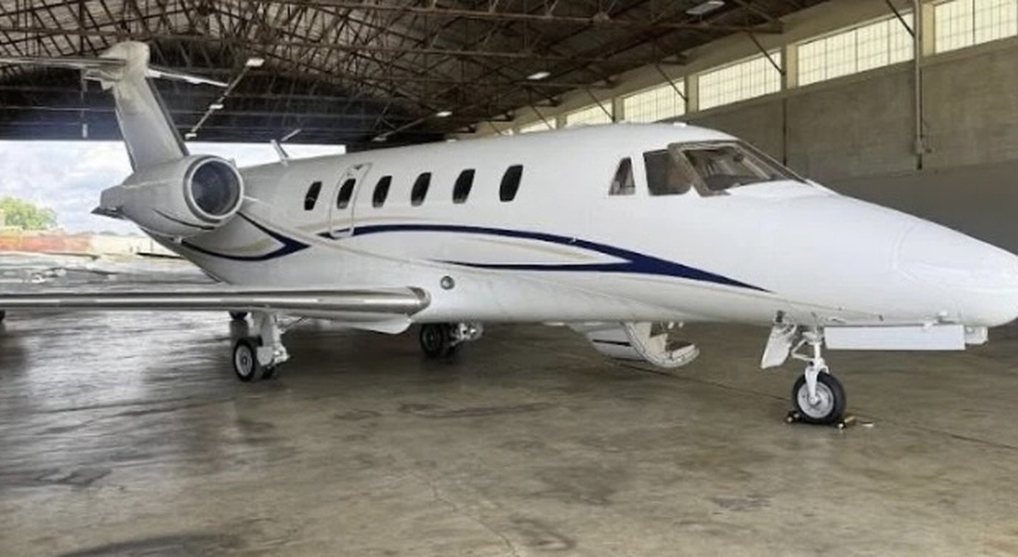 1986 Cessna Citation III in a hangar