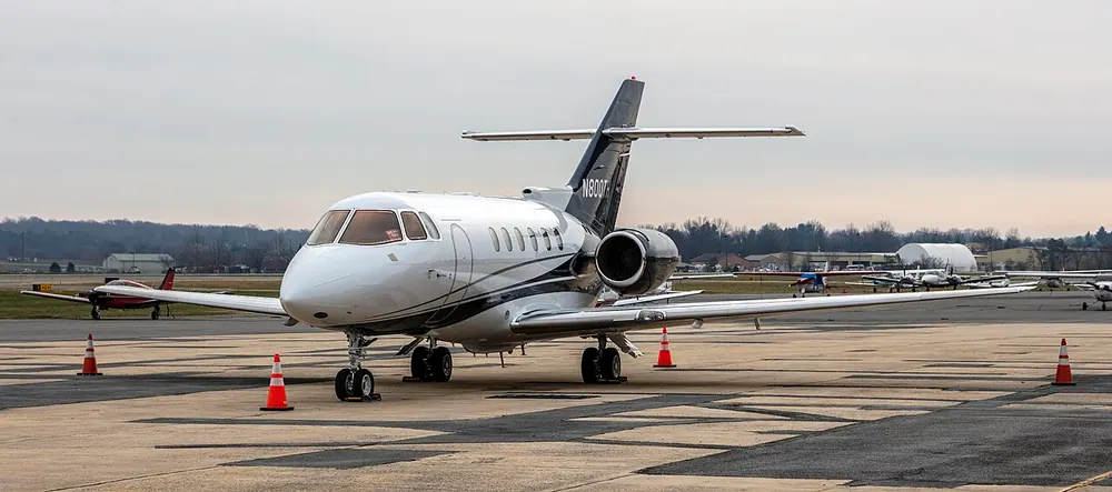 Hawker 800XP aircraft exterior